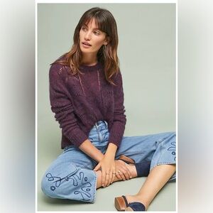 Rails Mara Blackberry Alpaca Blend Sweater S